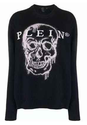 Philipp Plein intarsia-knit skull jumper - Black
