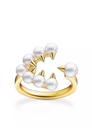 TASAKI 18kt yellow gold Collection Line Danger Trap ring