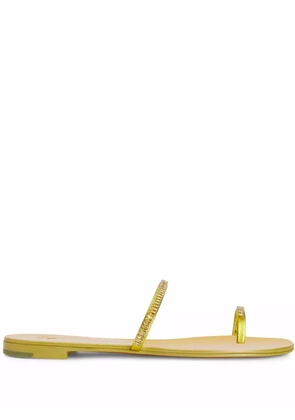 Giuseppe Zanotti Colorful flat sandals - Yellow