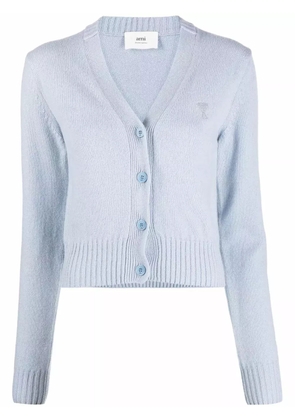 AMI Paris Ami de Coeur V-neck cardigan - Blue