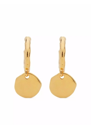 Monica Vinader mini Siren Muse mini huggie drop earrings - Gold