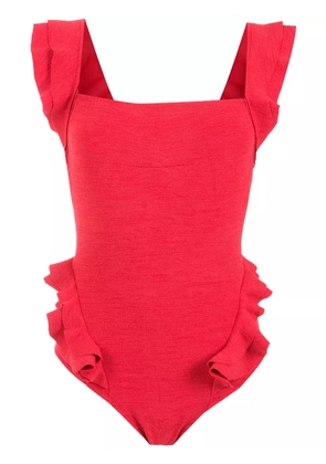 Clube Bossa Barbette ruffled swimsuit - Red