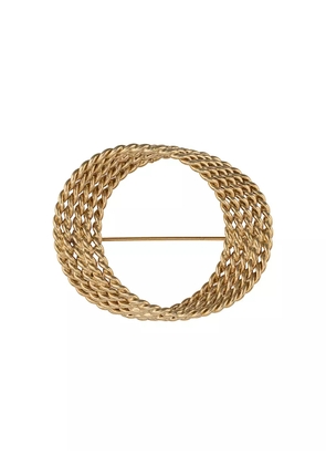 Monet Pre-Owned 1970s wreath brooch - Gold