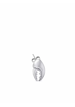 True Rocks crab claw stud earring - Silver