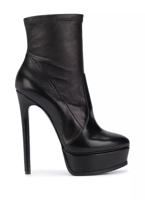 Casadei platform ankle boots - Black