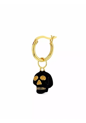 True Rocks skull hoop earring - Black