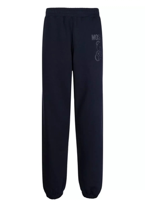 Moschino logo-print track pants - Blue