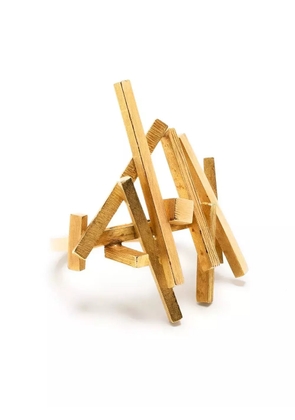 Rewind Vintage Affairs 1970s Modernist gold-plated ring