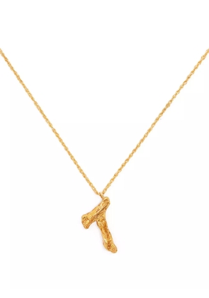 LOVENESS LEE T alphabet pendant necklace - Gold