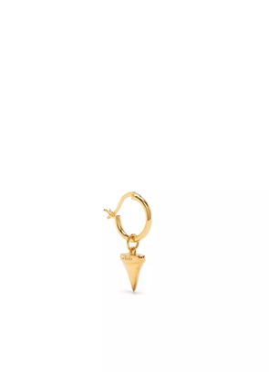 True Rocks single shark tooth hoop earring - Gold