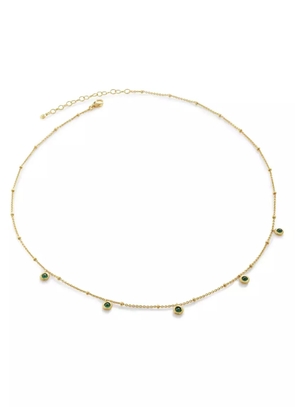 Monica Vinader Onyx Mini gem choker necklace - Gold