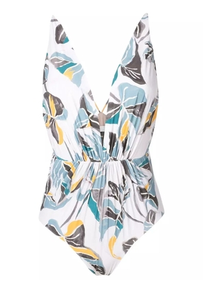 Clube Bossa Maio leaf-print one-piece - Neutrals
