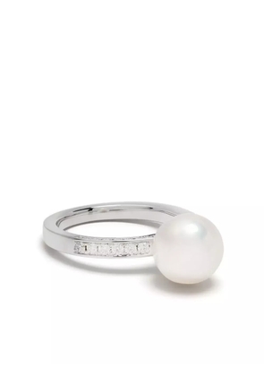 TASAKI 18kt white gold Akoya diamond ring - Silver
