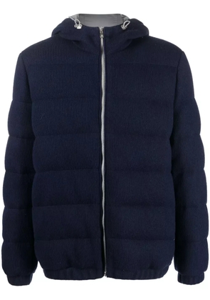 Brunello Cucinelli cashmere down jacket - Blue