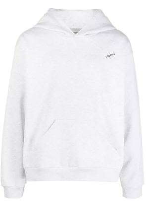 Coperni logo-print cotton-blend hoodie - Grey