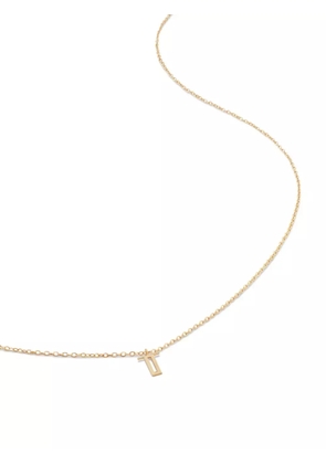 Monica Vinader 14kt yellow gold small Initial T necklace