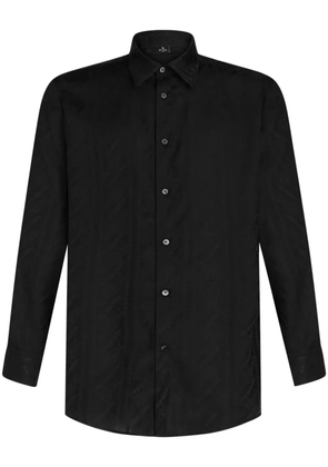 ETRO jacquard silk shirt - Black