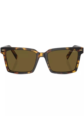 Miu Miu Eyewear tortoiseshell-effect square-frame sunglasses - Brown