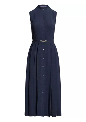Ralph Lauren Collection belted sleeveless dress - Blue
