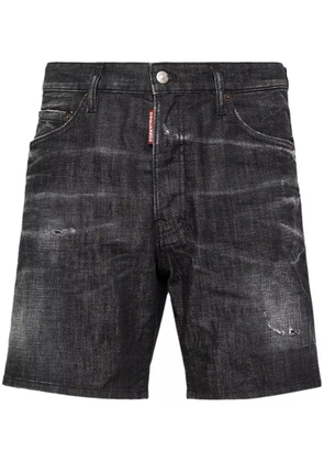 DSQUARED2 distressed-effect denim shorts - Black