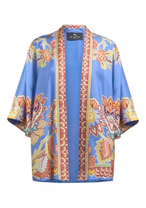 ETRO silk twill jacket - Blue