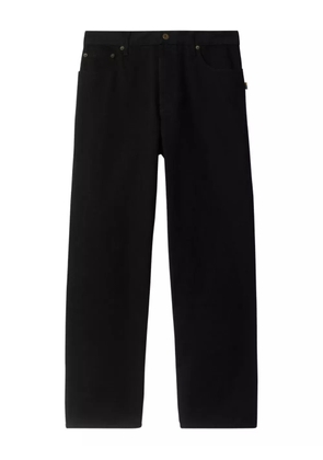 Burberry EKD-appliqué jeans - Black