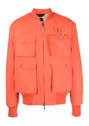 4SDESIGNS utility-pockets bomber jacket - Orange