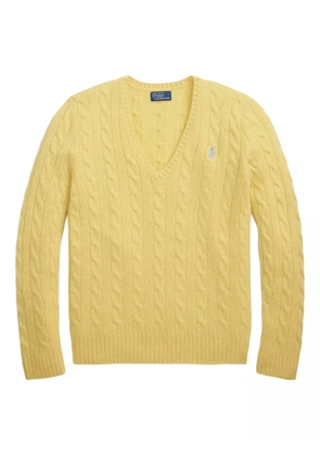 Polo Ralph Lauren cable-knit V-neck sweater - Yellow