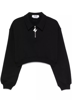 MSGM cropped sweatshirt - Black