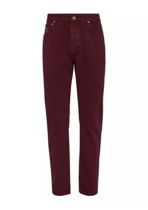 Brunello Cucinelli logo-patch jeans - Red