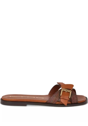 ETRO paisley-pattern slides - Brown