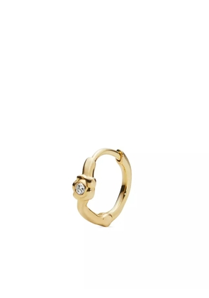 Maria Black 14kt gold Flora diamond huggie earring