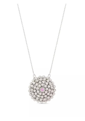 Officina Bernardi 18kt white gold medium Mimosa sapphire necklace - Silver