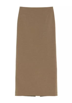 Nanushka dart-stitching maxi skirt - Green