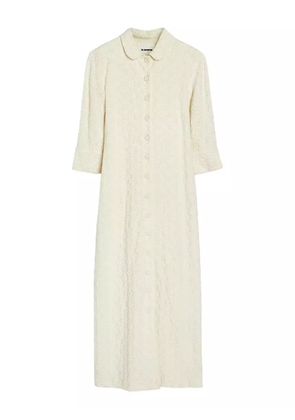 Jil Sander floral-embellished maxi dress - Neutrals