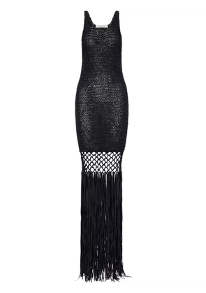 Philosophy Di Lorenzo Serafini crochet-knit maxi dress - Black