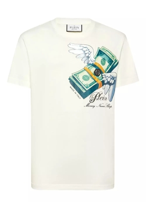 Philipp Plein money print T-shirt - White