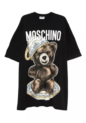 Moschino Teddy Bear-print T-shirt mini dress - Black
