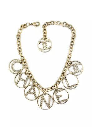 CHANEL Pre-Owned 2010s Statement Logo bracelet - Gold