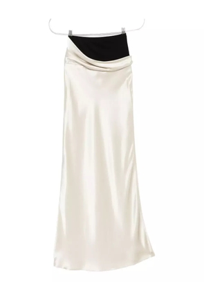 Nanushka Letto draped-detail maxi skirt - Neutrals