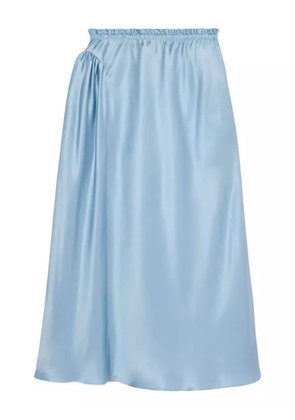 Simone Rocha satin gathered skirt - Blue