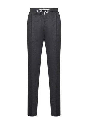 PT Torino pleated drawstring trousers - Grey