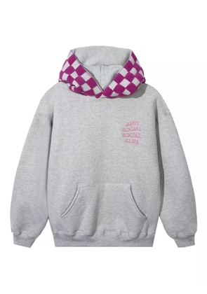 Anti Social Social Club checked hoodie - Grey