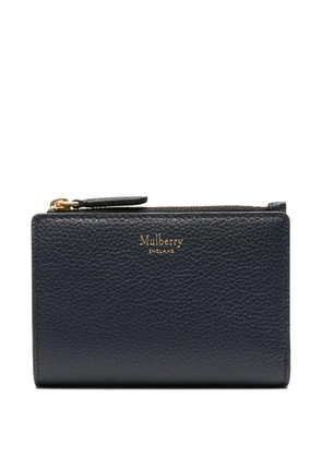 Mulberry zip-top leather wallet - Blue