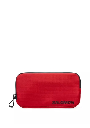 Salomon logo-print wash bag - Red