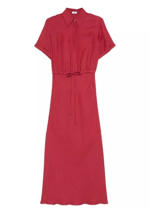Brunello Cucinelli twill maxi dress - Red