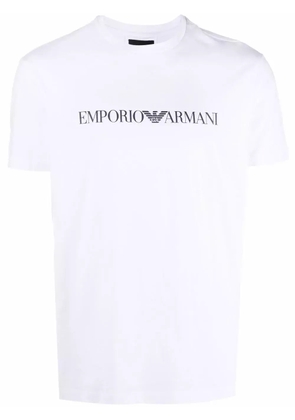 Emporio Armani logo-print cotton T-shirt - White