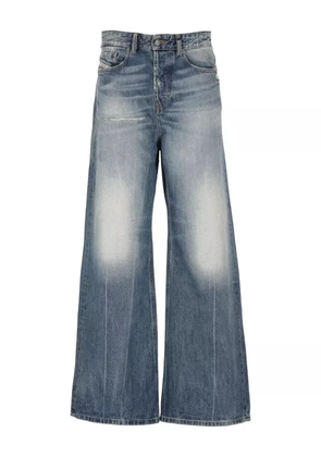 Diesel washed effect wide leg jeans - Blue