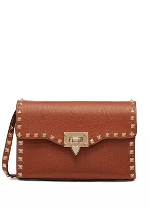 Valentino Garavani small Rockstud crossbody bag - Brown