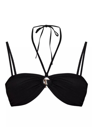 ISABEL MARANT twisted-front bikini top - Black